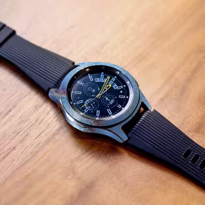 برچسب ماهوت طرح Blue-Ocean-Marble مناسب برای ساعت هوشمند سامسونگ Galaxy Watch 46mm