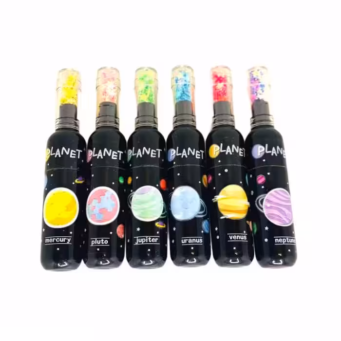 ماژیک علامت گذار طرح گلکسی مجموعه 6 عددی