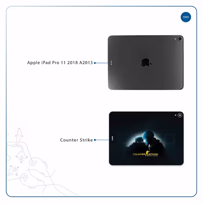 برچسب پوششی ماهوت مدل Counter-Strike مناسب برای تبلت اپل iPad Pro 11 2018 A2013