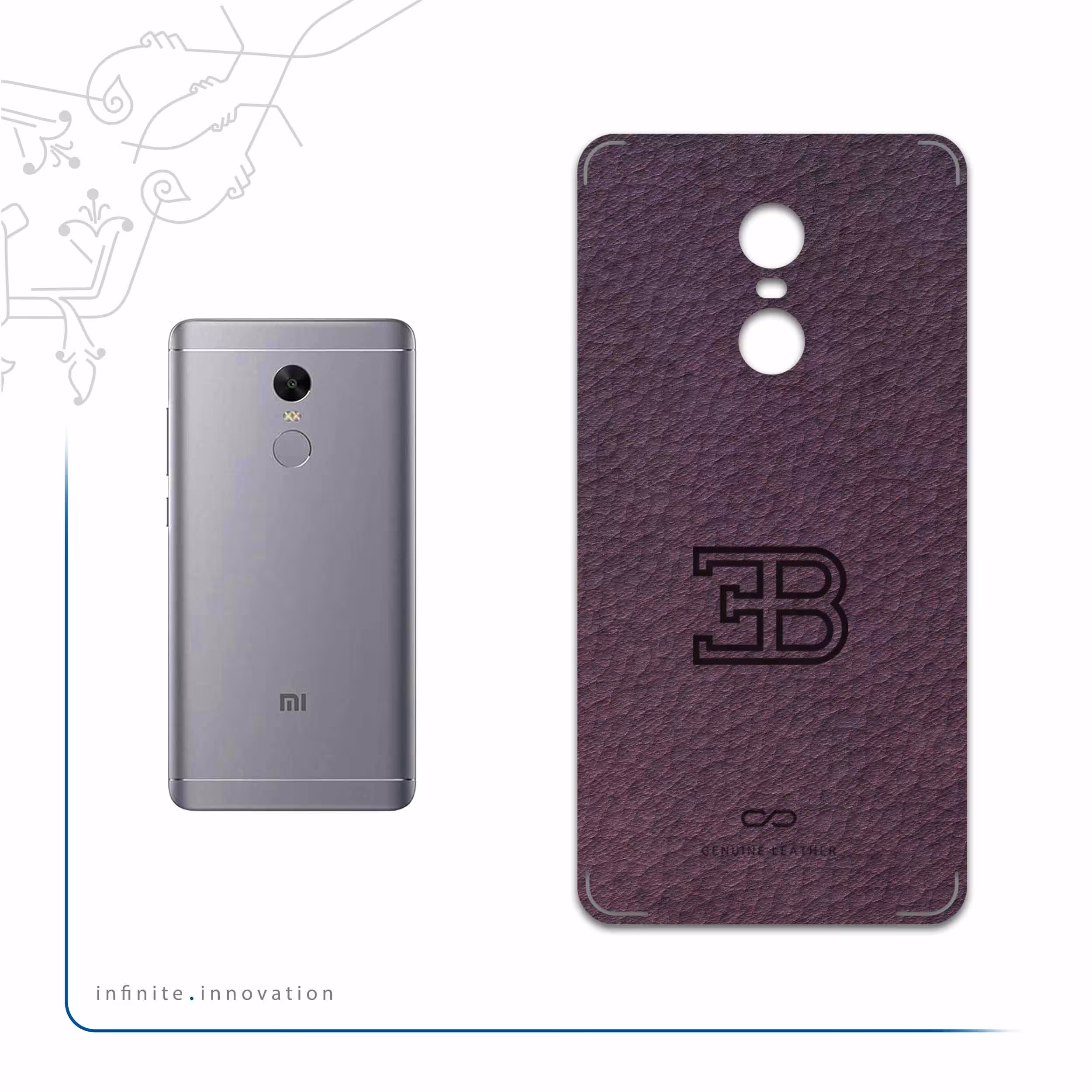 برچسب پوششی ماهوت مدل PL-BGGT مناسب برای گوشی موبایل شیائومی Redmi Note 4X