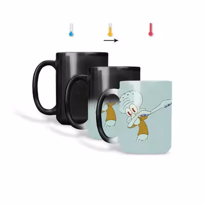 ماگ حرارتی طرح اسم رضا مدل گرافیکی اختاپوس 