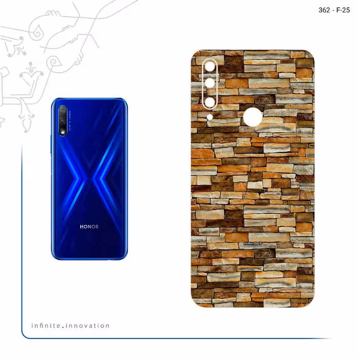 برچسب پوششی ماهوت مدل brickwall مناسب برای گوشی موبایل آنر 9X