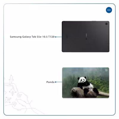 برچسب پوششی ماهوت مدل Panda مناسب برای تبلت سامسونگ Galaxy Tab S5e 10.5 2019 T720