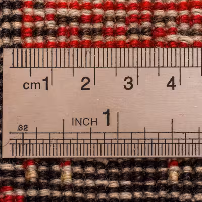 فرش دستبافت کناره طول سه متری مدل نقشه بلوچ  کد 34.2810