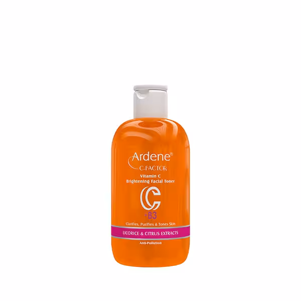 تونیک پاک کننده و شفاف کننده صورت حاوی ویتامین C آردنArdene Vitamin C Brightening Facial Toner