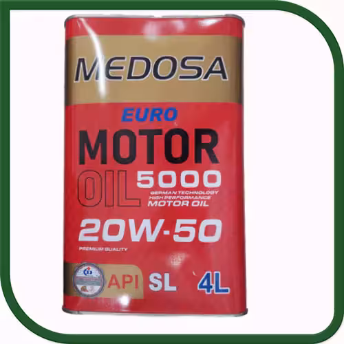 روغن موتور EURO 5000 20W50 SL مدوسا چهار لیتری-فروشگاه اینترنتی کارنوئل CARnoel