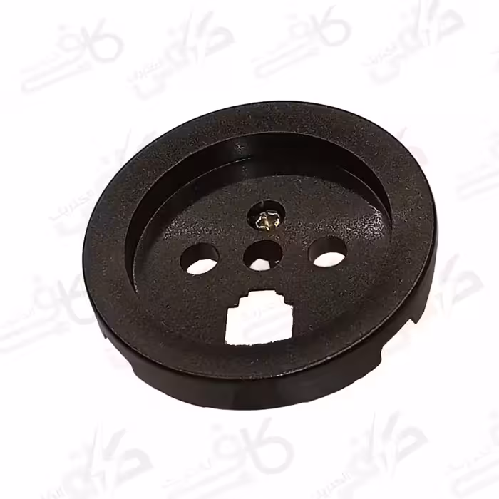 میانی پریز تلفن دوکاره مشکی اسپیناس