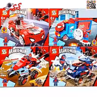 لگو ماشین و کامیون اسپایدرمن و مرد عنکبوتی ست 4 عددی SY1354