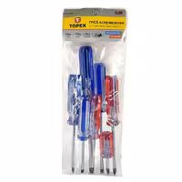 پیچ گوشتی کیفی 7 عددی دسته کریستال برند تاپکس