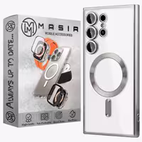کاور مسیر مدل Magnetic Magsafe Lens مناسب برای گوشی موبایل سامسونگ Galaxy S24 Ultra به همراه محافظ لنز دوربین | کالا مکس
