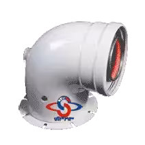 زانوی 90 درجه دوجداره فلنچ دار