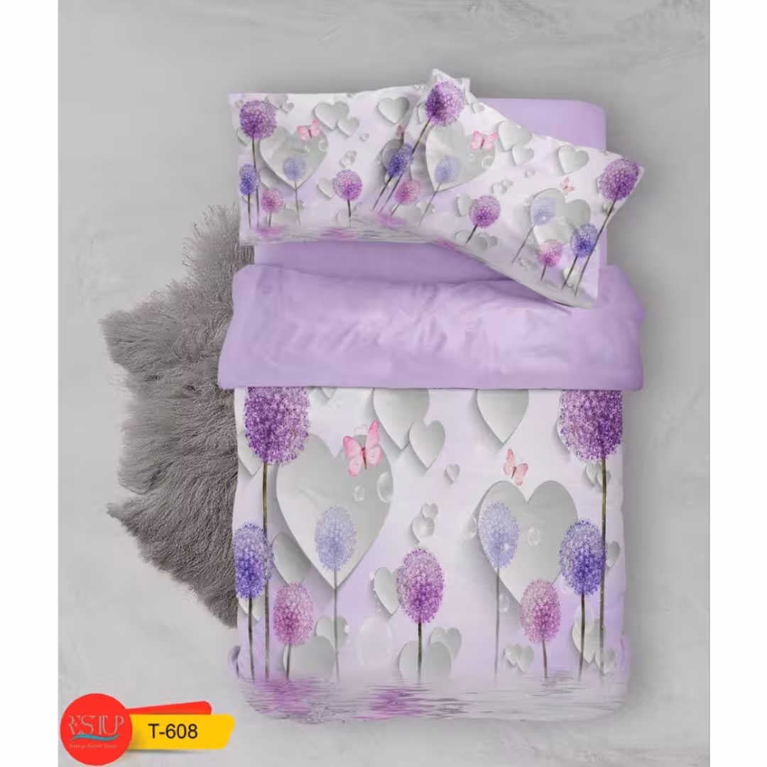 رو تختی سه بعدی یک نفره کد تی 608