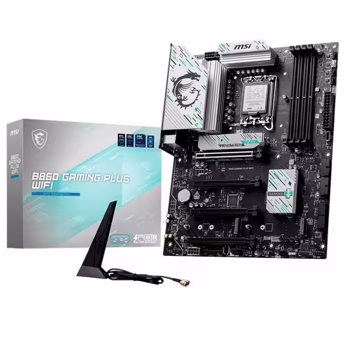 مادربرد ام اس آی مدل B860 GAMING PLUS WIFI DDR5 با سوکت پردازنده LGA 1851