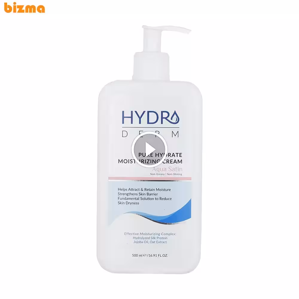 کرم مرطوب‌کننده و نرم‌کننده هیدرودرم مدل Aqua Satin حجم 500 میلی‌لیتر