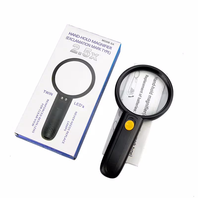 ذره بین چراغ دار قطر 80 میلی متر مدل MG6B-5A