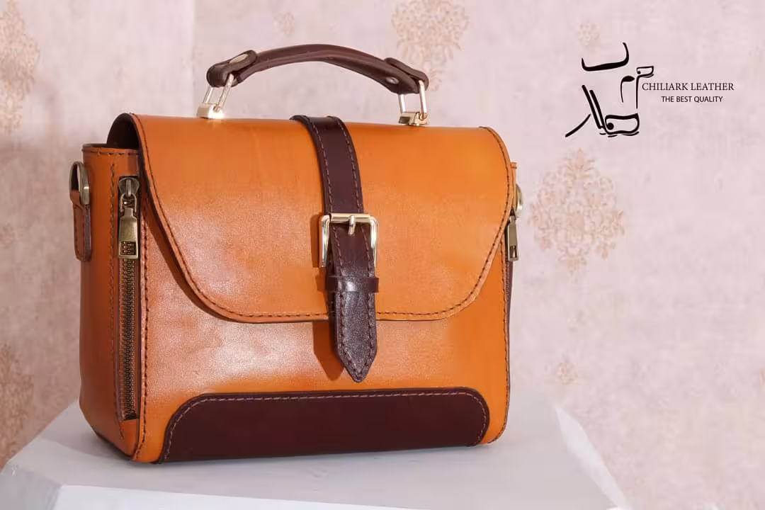 کیف دوشی و دستی چرم کد 101122