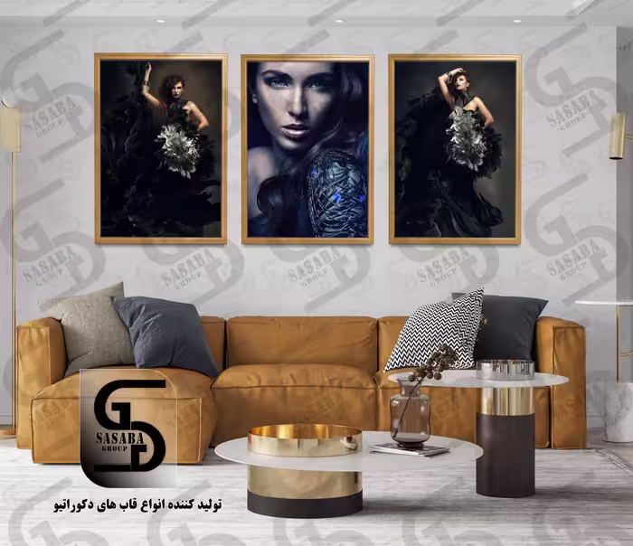تابلو دکوراتیو سه تکه 60*40 درجه1