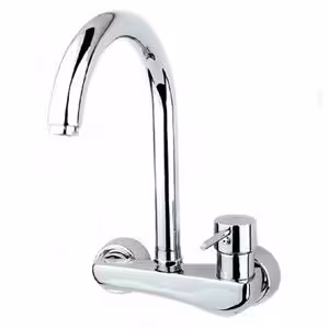 شیر ظرفشویی دیواری پانیا علم عصایی راسان(کروم)