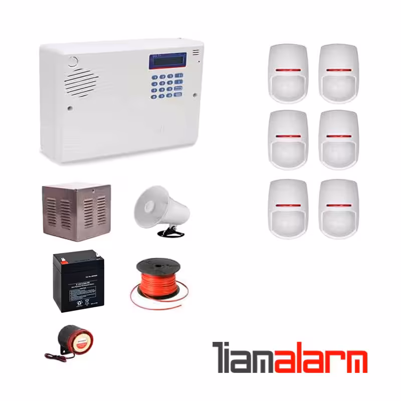 پکیج دزدگیر اماکن باسیم مدل سایلکس سیمکارتی وتلفنیSG8PY6