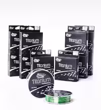نخ ماهیگیری مونوفیلامنت نایلونی برند Titanium با طول 100 متر و قطر 0.35 میلی‌متر