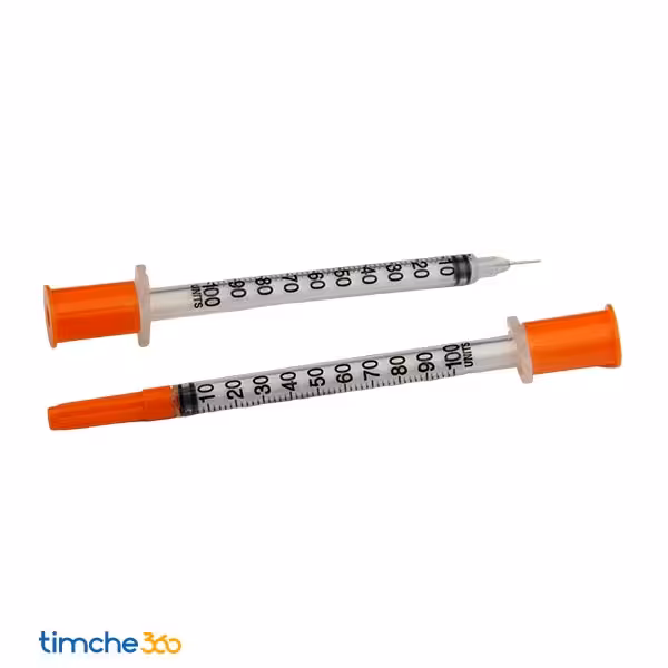 سرنگ انسولین یکپارچه آوا 0.5 سی سی گیج 31