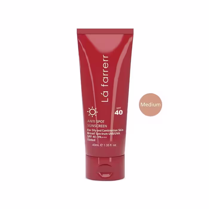 کرم ضد آفتاب رنگی SPF40 پوست چرب لافارر ضد لک | 40 میلی لیتر