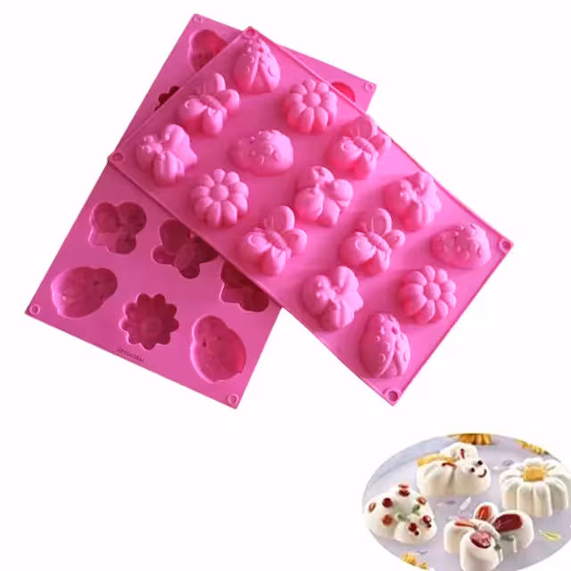 قالب سیلیکون حشرات 15 عددی