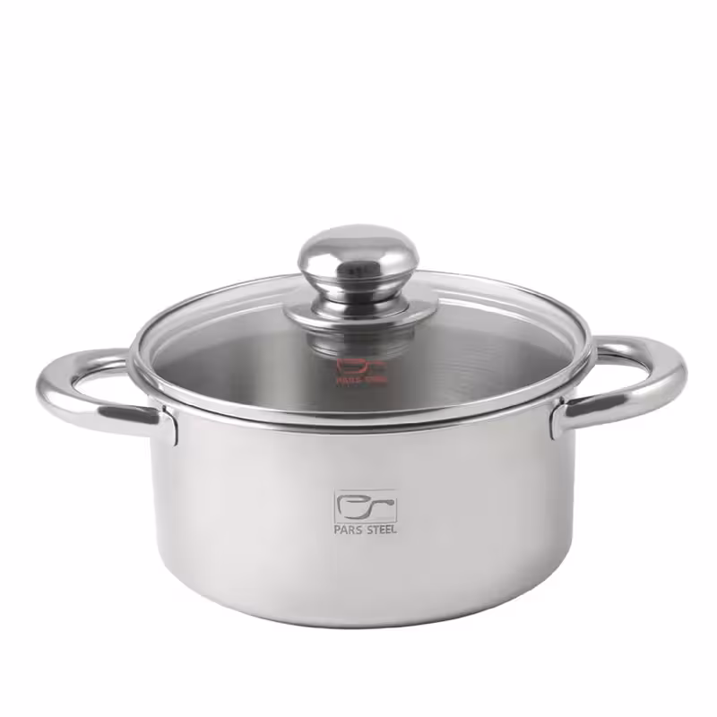 قابلمه پارس استیل مدل سه لایه کد 180 سایز 18
