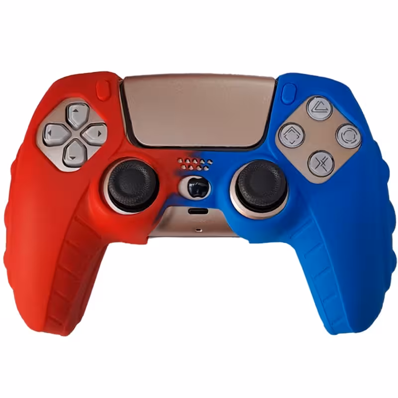 روکش دسته PS5 مدل anti slip آبی-قرمز
