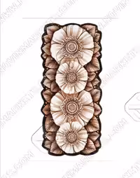 فرش سه بعدی زرباف طرح گلوریا راهرویی