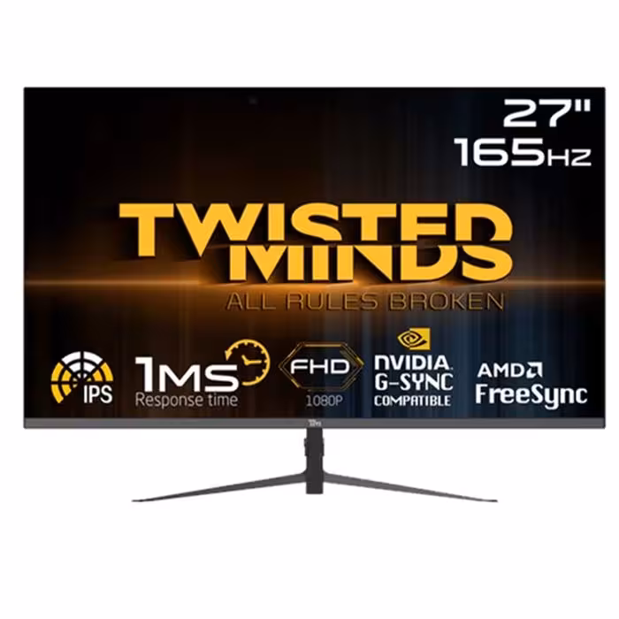 مانیتور گیمینگ 27 اینچ تویستد مایندز مدل TM27DFI (165هرتز)