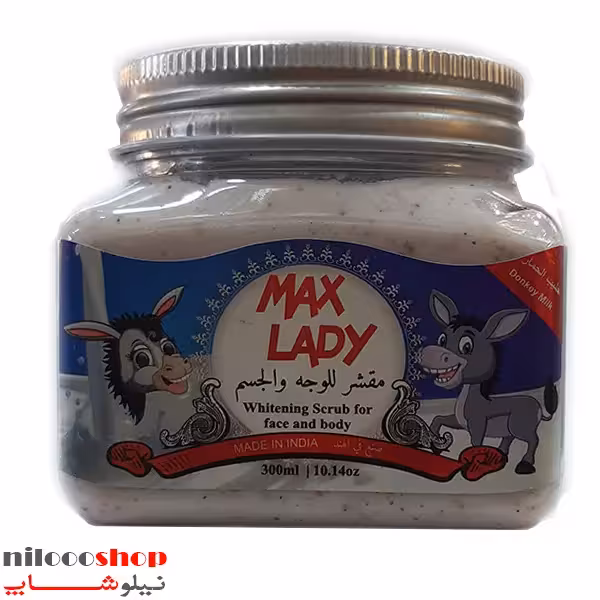اسکراب لایه بردار پوست مکس لیدی مدل شیر الاغ حجم 300 میلی لیتر