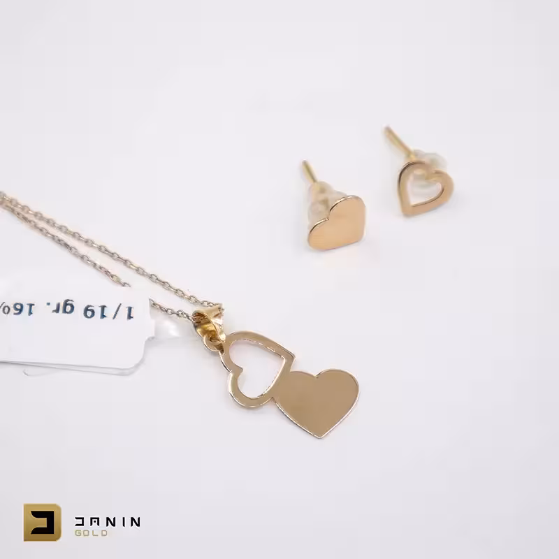 نیم ست سبک طرح قلب