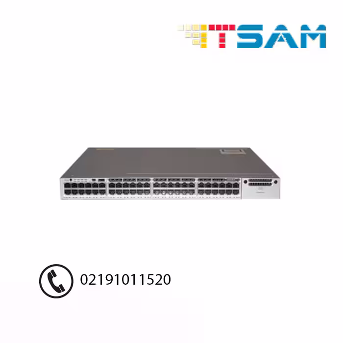 سوئیچ شبکه سیسکو 48 پورت WS-C3850-48F-S