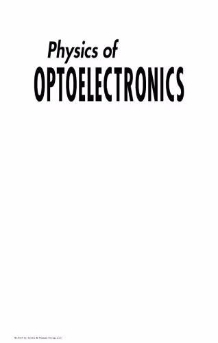 خرید و دانلود نسخه کامل کتاب Physics of optoelectronics