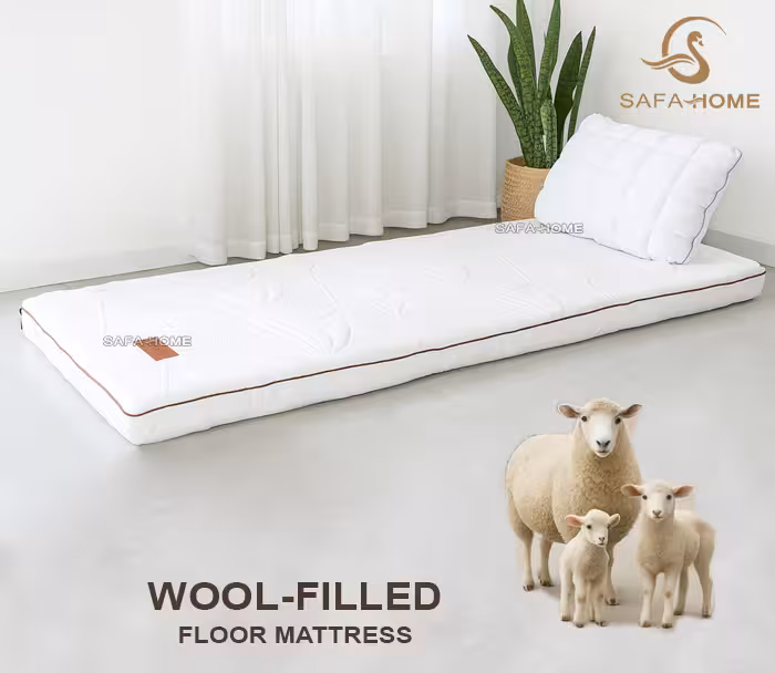 تشک پشم طبی یک نفره تاشو