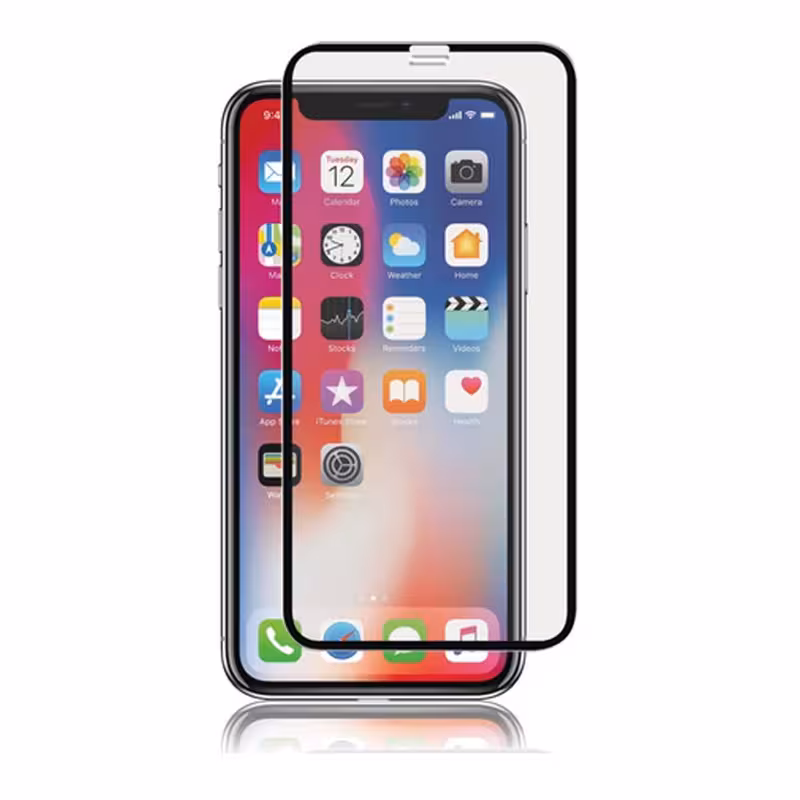 محافظ صفحه نمایش شیشه ای مدل 5D Tempered مناسب برای گوشی موبایل Iphone X