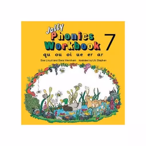 جولی فونیکس ورک بوک 7 | کتاب انگلیسی Jolly Phonics workbook 7