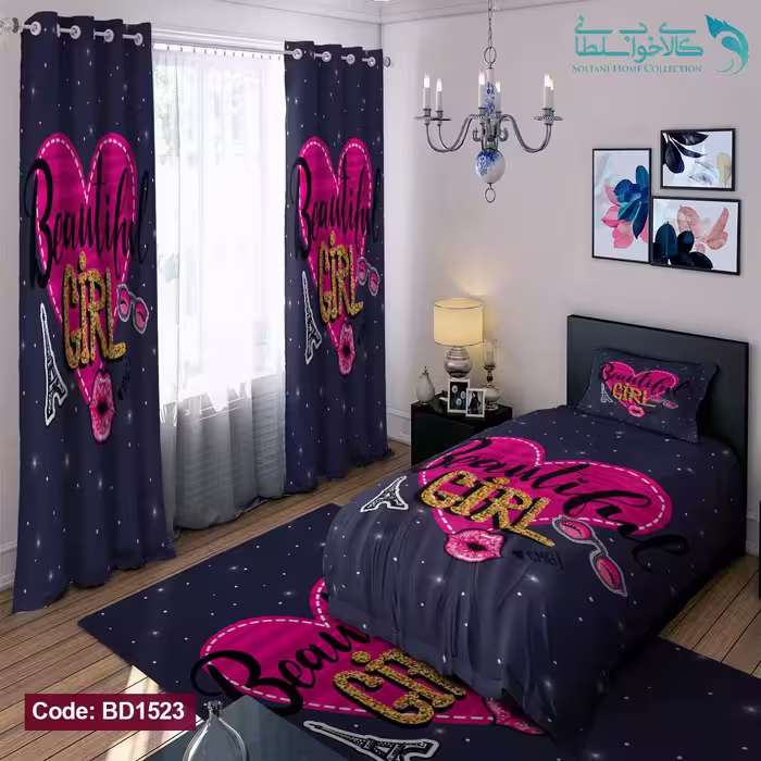 روتختی طرح قلب یکنفره کد BD1523