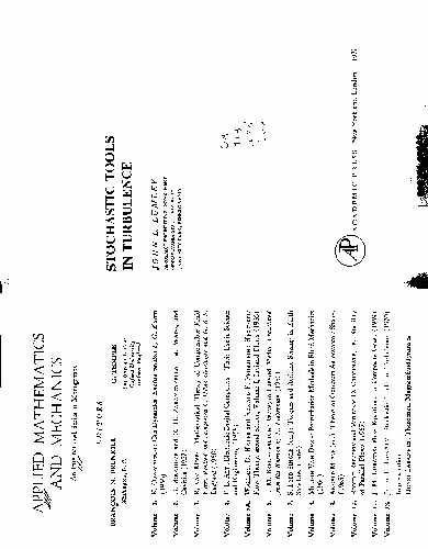 خرید و دانلود نسخه کامل کتاب stochastic tools in turbulence