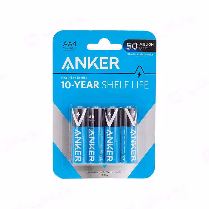 باتری قلمی انکر AA Alkaline مدل B1810 پک 4 تایی