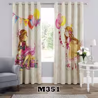 پرده سه بعدی طرح دخترانه