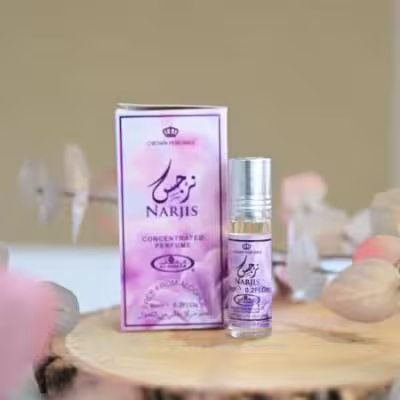 عطر گل نرگس برند الرحاب حجم 6میل ساخت کشور امارات