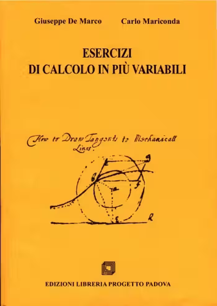 خرید و دانلود نسخه کامل کتاب Esercizi di calcolo in più variabili