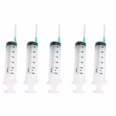 سرنگ وی مد مدل گاواژ ظرفیت 60 سی سی بسته 5 عددی