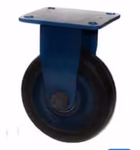 چرخ چدنی فوق سنگین لاستیکی آبی ثابت سایز 250  ‎قیمت عمده با درصد تخفیف خوب تماس بگیرید)