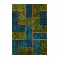 فرش دستباف سه متری طرح چهل تکه کد 4020554