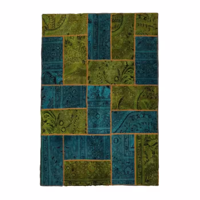 فرش دستباف سه متری طرح چهل تکه کد 4020554