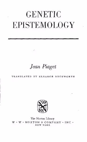 خرید و دانلود نسخه کامل کتاب Genetic Epistemology