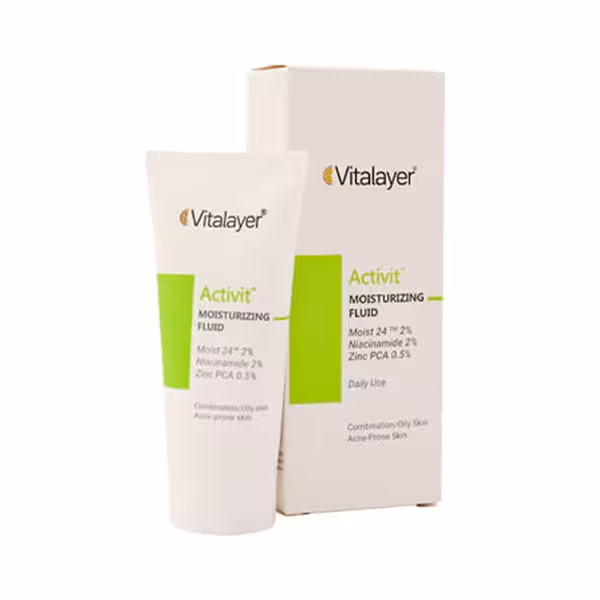 فلوئید مرطوب کننده پوست چرب ویتالیر 40 میلی لیتر | Vitalayer Moisturizing Fluid Daily Use 40 ml